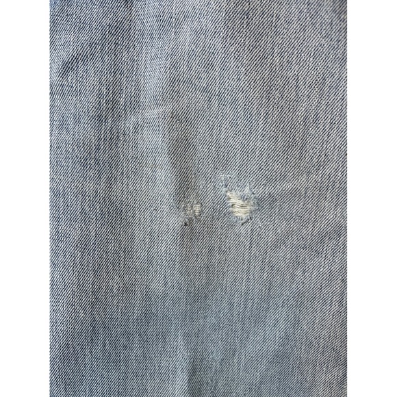 Levis 505‎ Regular Fit Jeans Mens W36 L30 Light Wash Distressed Denim Pants - Picture 5 of 6